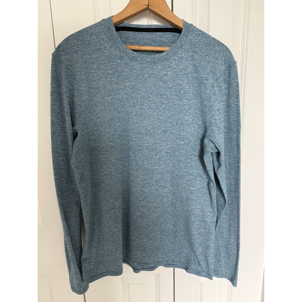Lululemon Shirt Mens Small* Blue Tee Casual Workout Gym Athleisure Stretch